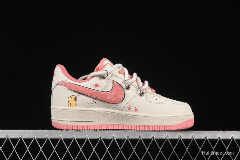 Nike Air Force 1'07 Low x Capybara "Pour milkBape" Casual Sneakers - LV0506-880