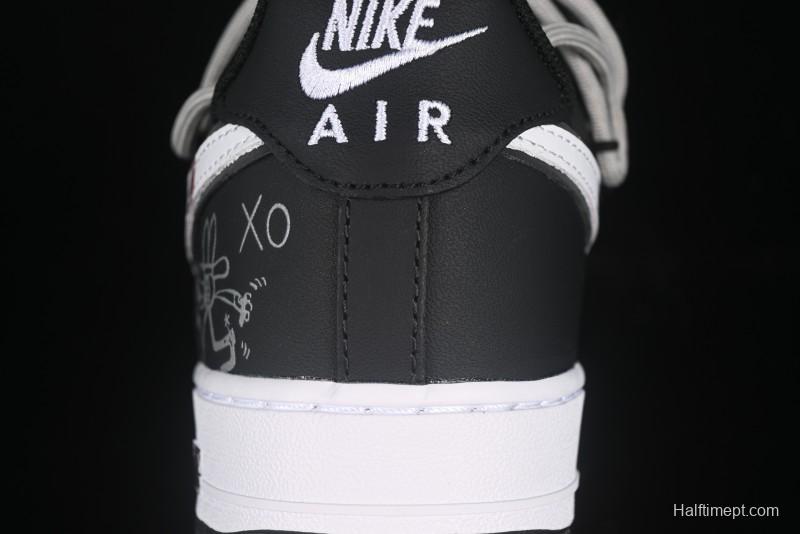 Nike Air Force 1'07 Low Denim Casual Sneakers with Full-Length Air Cushion - ZH0316-071