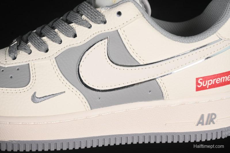 Nike Air Force 1 '07 Low Supreme Casual Sneakers with Full-Length Air Cushion - HH7518-058