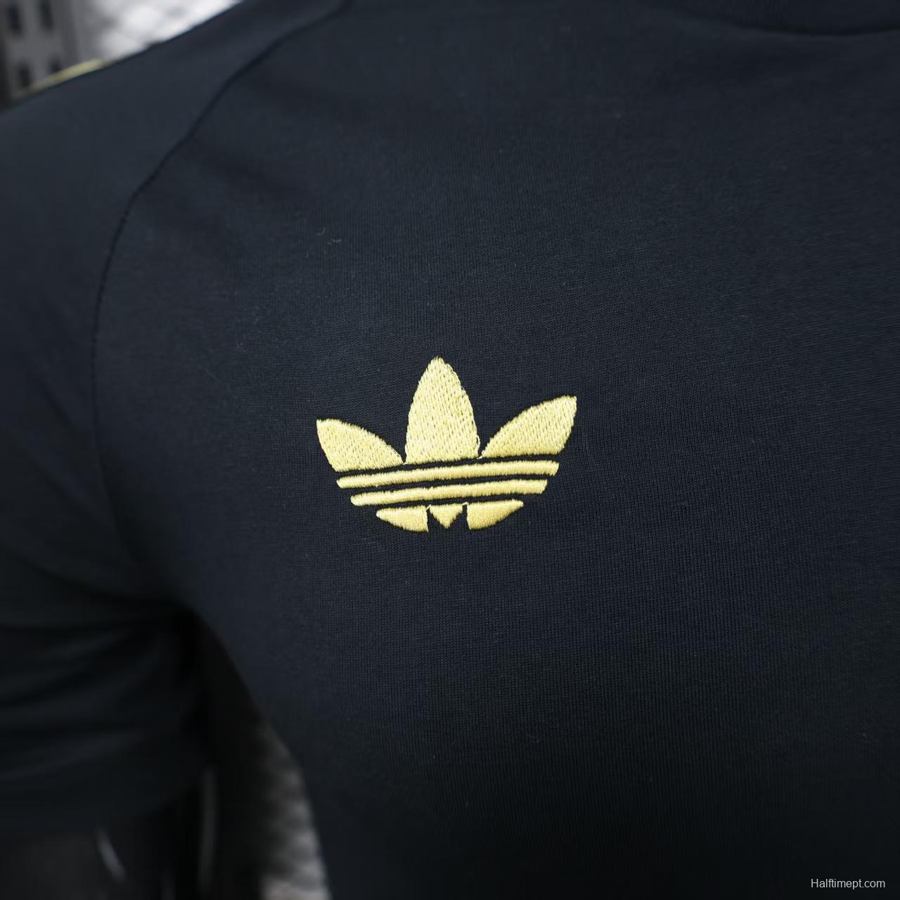 2025 Mexico Cotton Black Casual T-Shirt