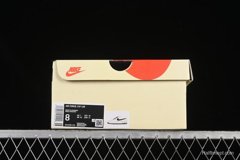 Nike Air Force 1 '07 Low Stussy Collaboration Green Swoosh Gold Embroidery Casual Sneakers - XX3168-151