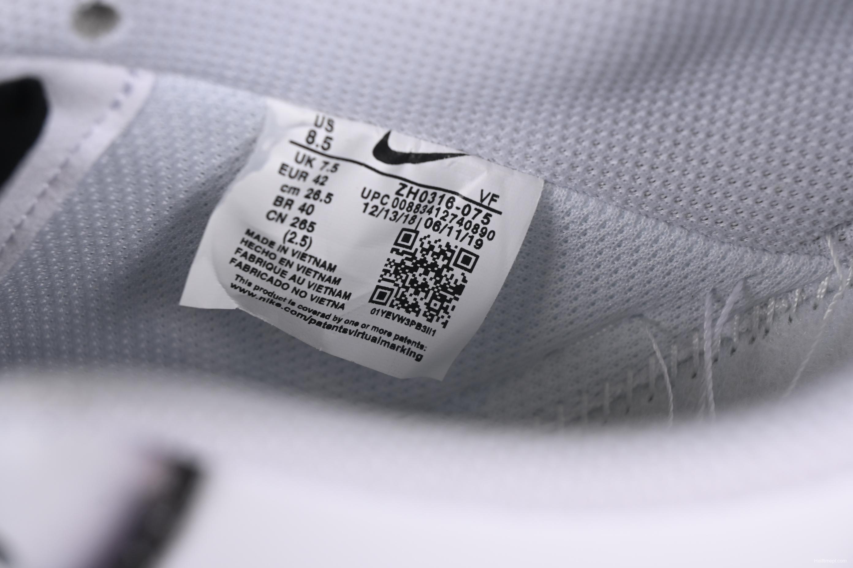 Nike Air Force 1'07 Low Casual Sneakers with Black Border, Green Swoosh & Gold Embroidery - ZH0316-075