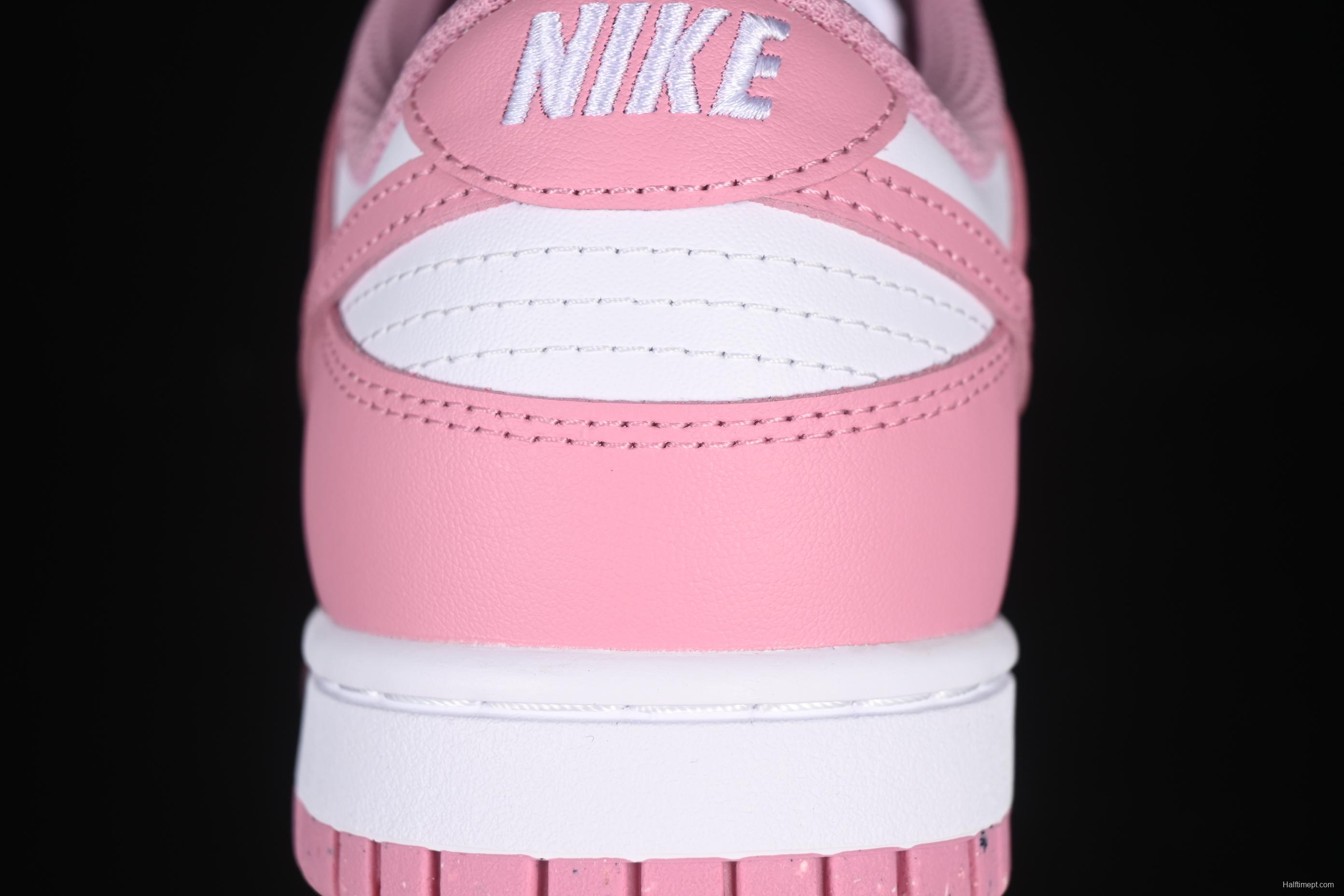 Nike Dunk Low White Pink Low-Top Casual Skate Shoes - DD1873-112