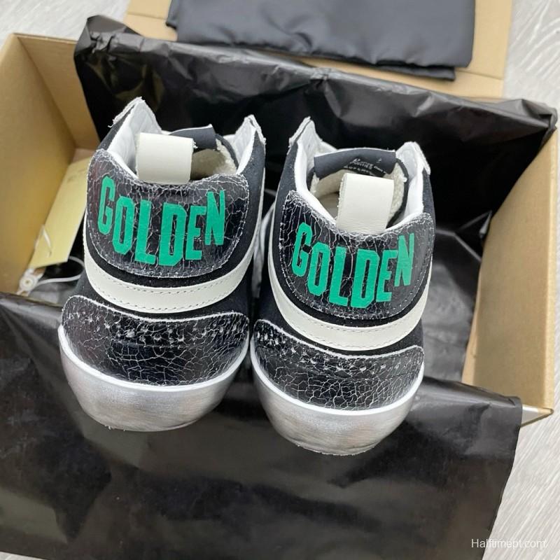 2024 Unisex GGDB Black Pink Suede Leather High-Top Sneakers MJ00300