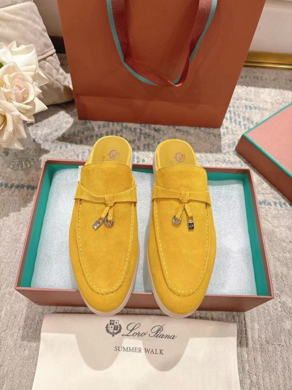 2025 LP Yellow Suede Slippers LY00360