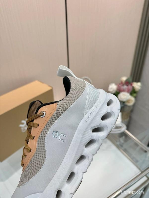 2025 Unisex Loewe White Army Green Orange Blue Black Polyester Mesh Running Shoes Collaboration KFY00300