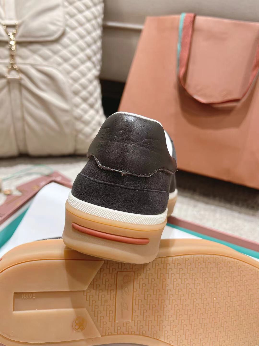 2025 Unisex Le Parmentier Black Suede Leather Sneakers Top Version LY00320(F)/LY00330(M)