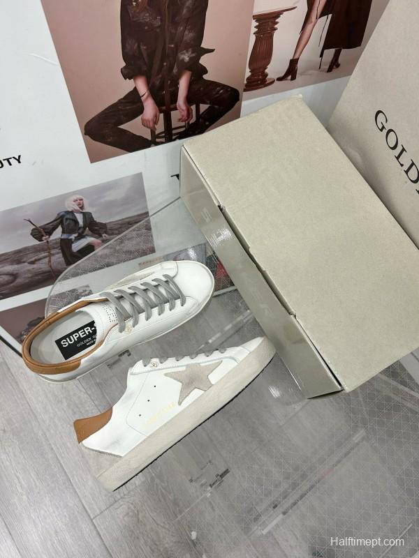 2025 Unisex GGDB White Brown Leather Sneaker MJ00260