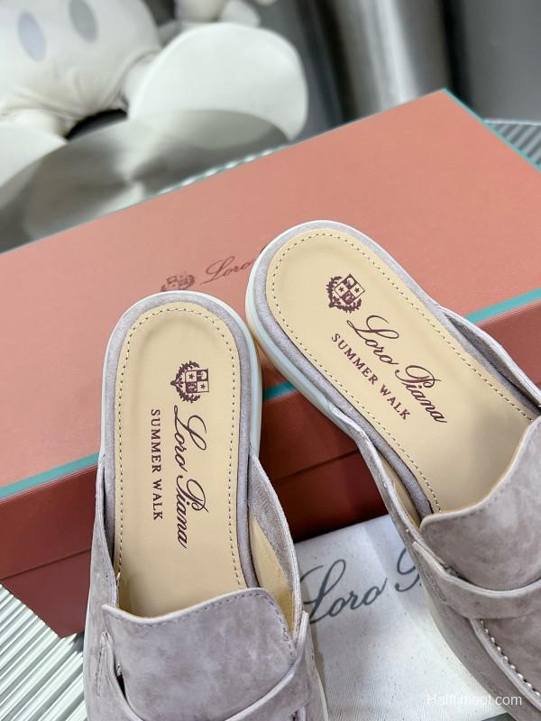 2024 Slippers LP gray suede slip-on MJ00270