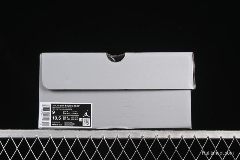 Nike Air Jordan 4 Retro OG Undefeated Collaboration Olive Green Suede - IB1519-200