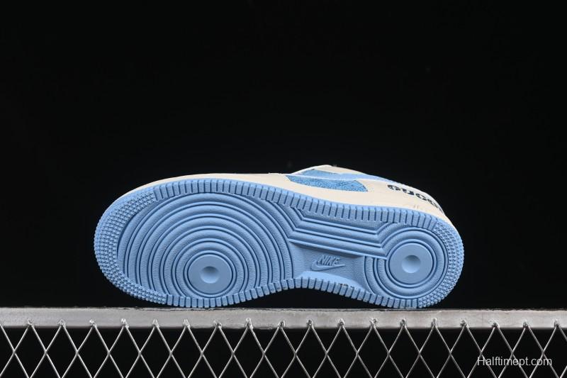 Nike Air Force 1 '07 Low Gucci Collaboration Ice Blue Low-Top Casual Sneakers - DF0188-067
