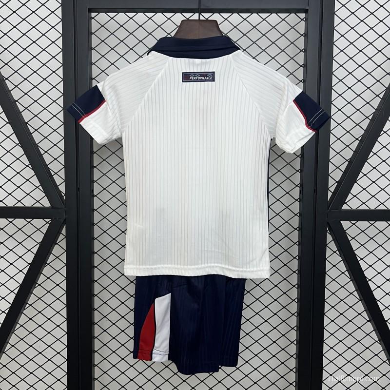 1998 Kids England Home Size 16-28 Jersey