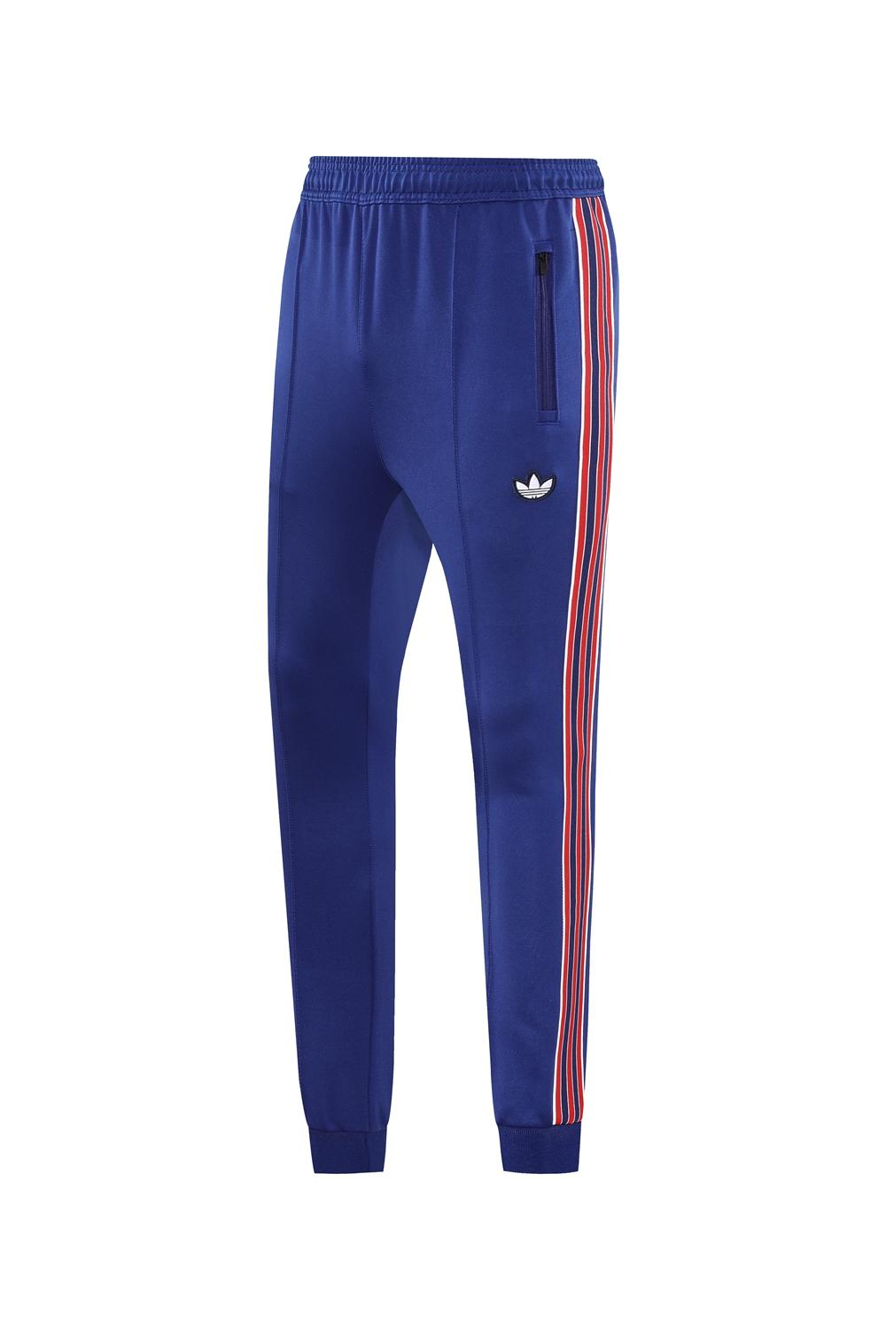 25/26 Arsenal Blue with Red & White Stripes Full Zipper Jacket +Long Pants