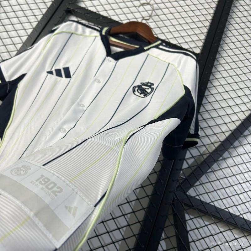 25/26 Real Madrid US Pack Baseball Jersey