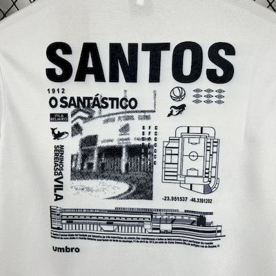 2025/26 Santos Concentração Umbro Masculina Jersey
