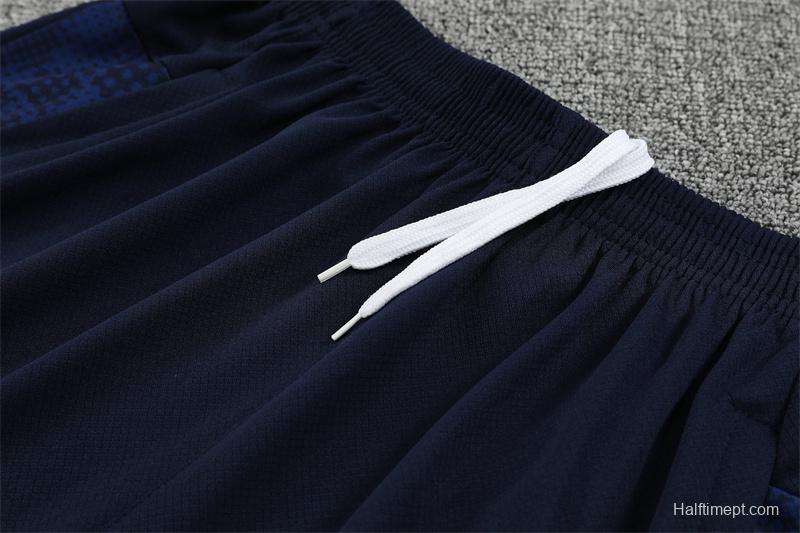 25/26 Olympique de Marseille Royal Blue Camouflage with XS Short Sleeve+Soccer Shorts