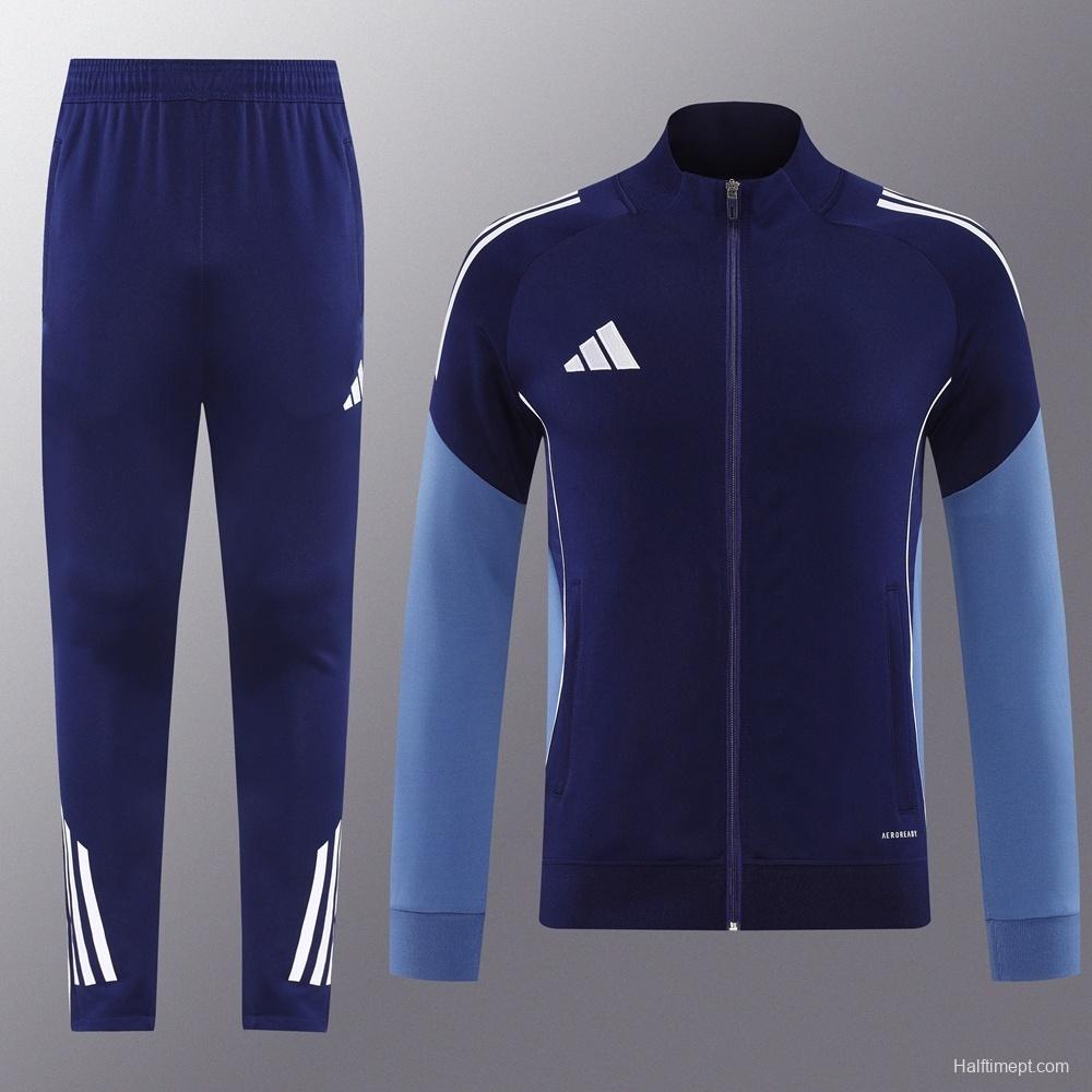2025 Adidas Navy Full Zipper Jacket + Long Pants