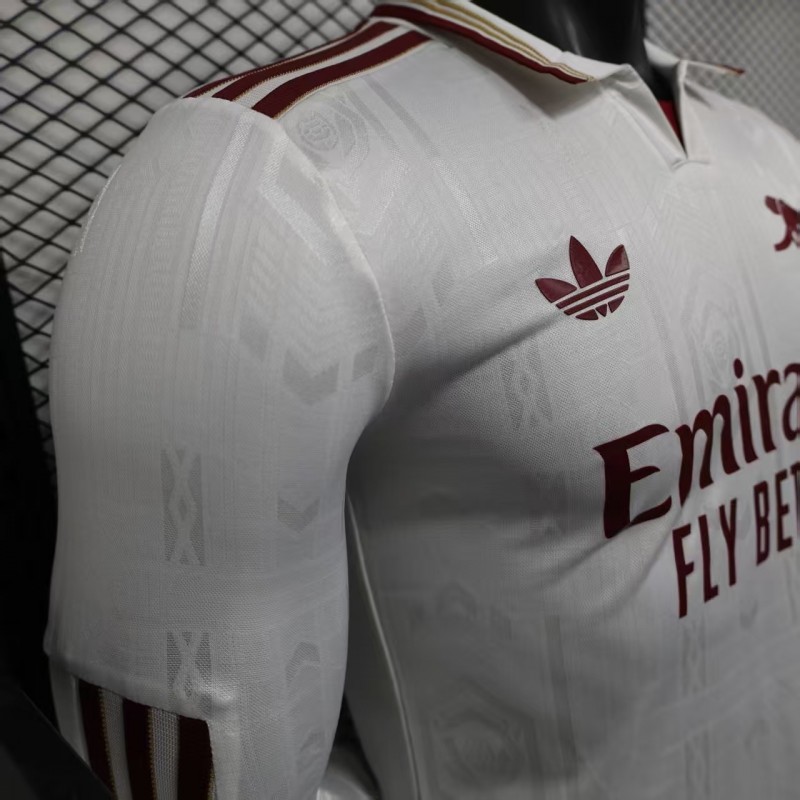 Player Version 25/26 Arsenal Third Long Sleeve White Jersey
