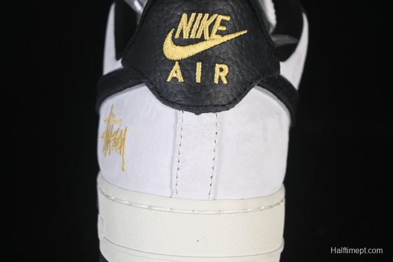 Nike Air Force 1'07 Low Casual Sneakers in White Black Gray - YF9511-805