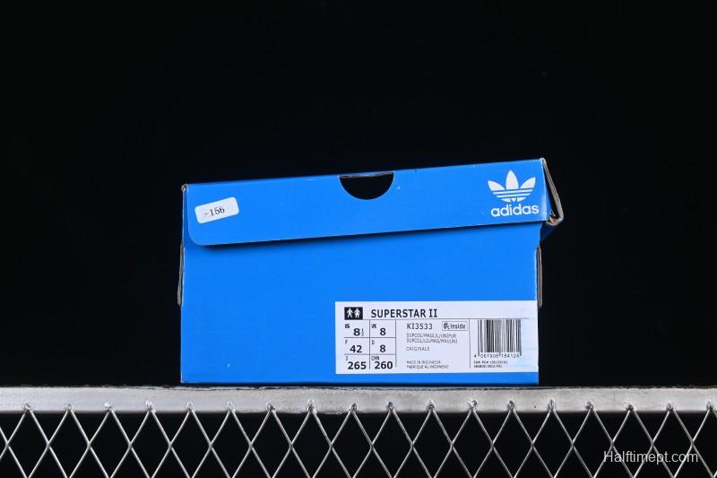 Adidas Superstar II Casual Sneakers with Shell Toe Design - KI3533
