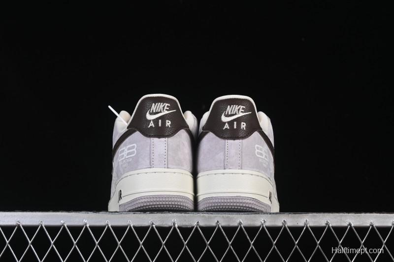 Nike Air Force 1 '07 Low Balenciaga Collaboration White Brown Casual Sneakers - YF9511-806