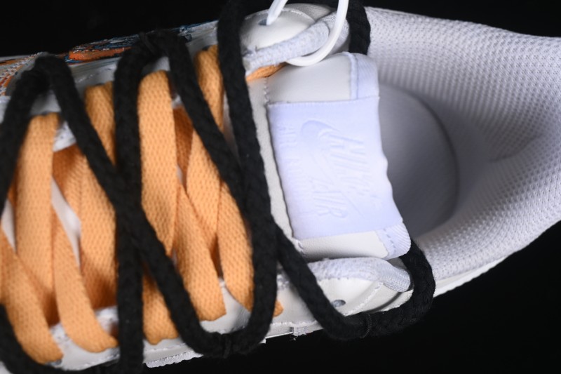 Nike Air Force 1 '07 Low Hand-Painted Zodiac Scorpio Canvas Sneakers - 10241122