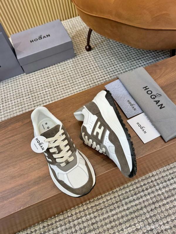 Hogan H-STRIPES Series Couple Thick Sole Dad Shoes Leisure Sneakers - LY00370/LY00380