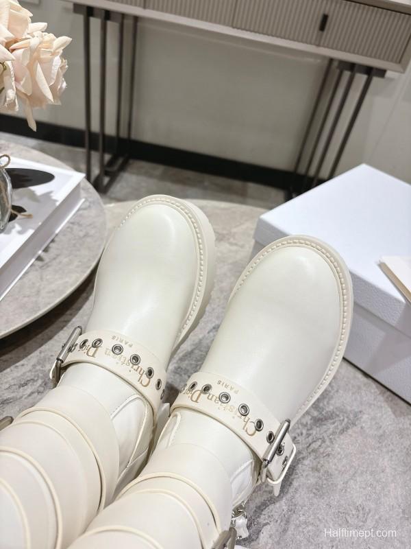 Dior Punk Style Strap Ankle Boots - KFY00470