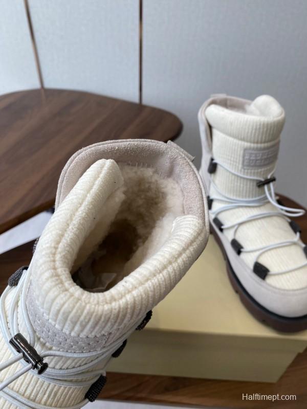 Brunello Cucinelli Open Walk Ankle Boot Winter Snow Boots - AS00410