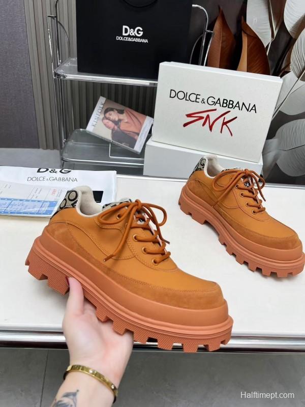 D&G Chunky Derby Casual Platform Shoes - AS00340