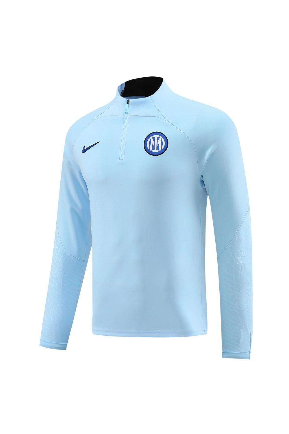 25/26 Inter Milan Sky Blue Half Zipper Jacket+Long Pants