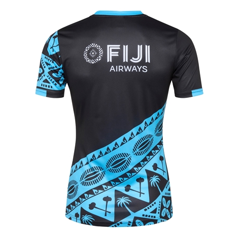 2026 Fiji Black with Pacific Island Art Jersey