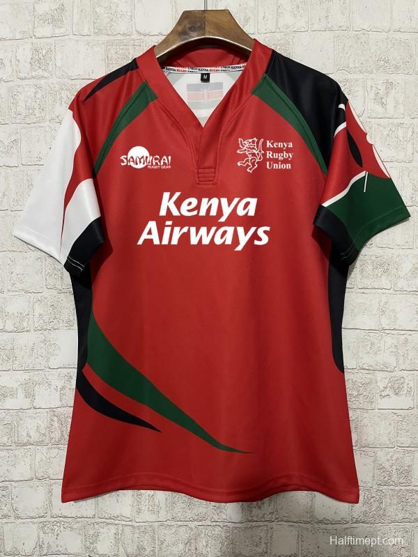 2026 Kenya Red with Diagonal Stripes Jersey
