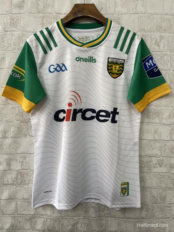 25/26 Donegal GAA White with Green and Gold Trim Jersey