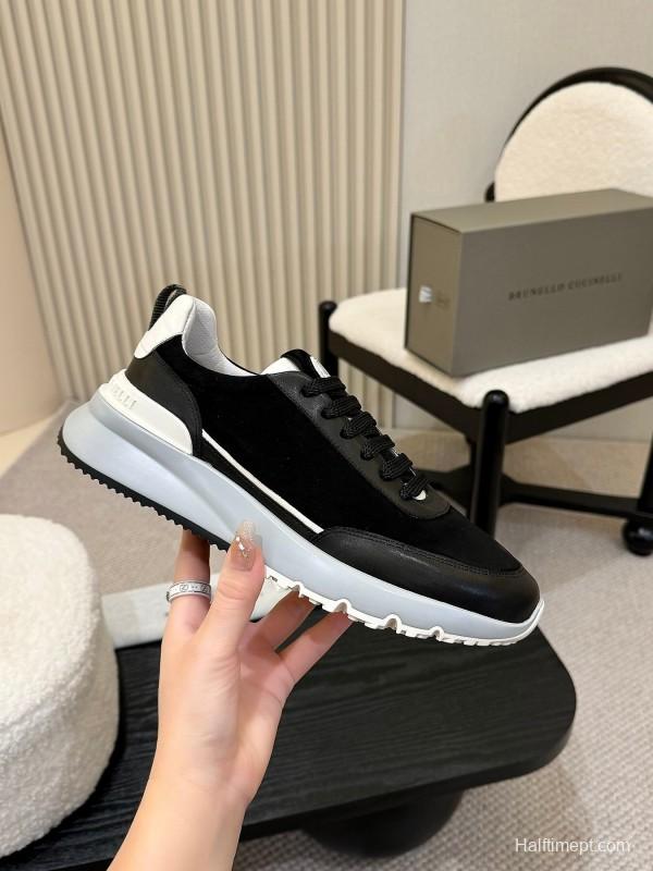 Brunello Cucinelli Casual Sneakers with Seasonal Colors and Leather Lining - KFY00320