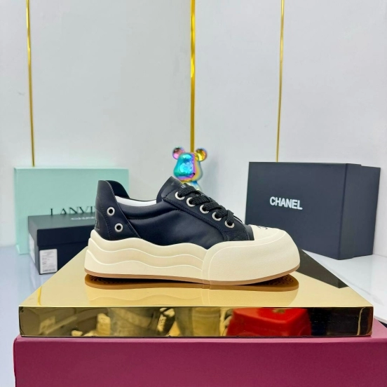 Chanel 2025 SS Loafers Panda Shoes Original Calfskin Casual Sneakers - LY00320