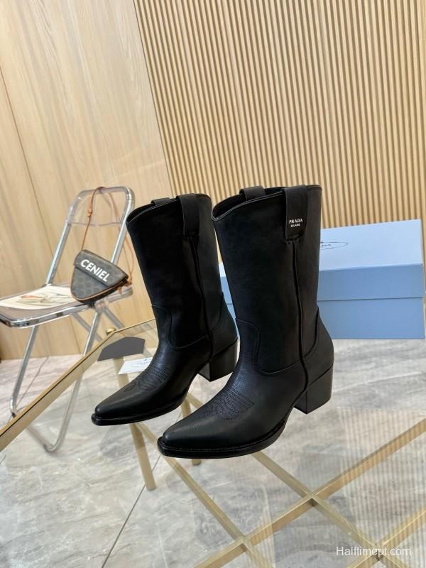 Prada Classic Pointed Boots 2025 SS - LY00370/LY00440