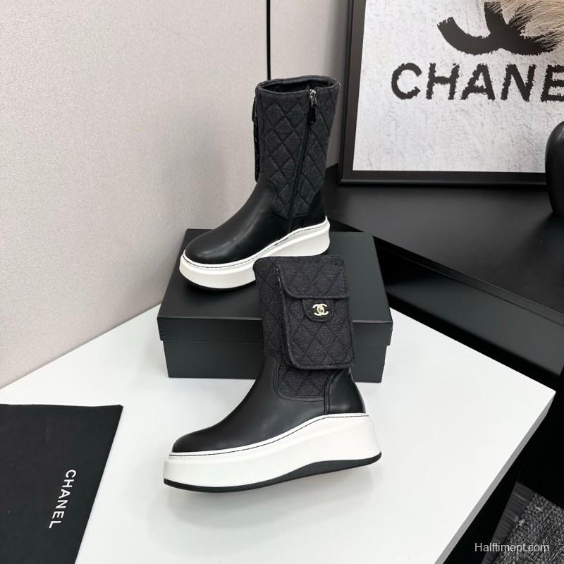Chanel 2025 SS Short Boots Essential Autumn Winter Item - L Y00390
