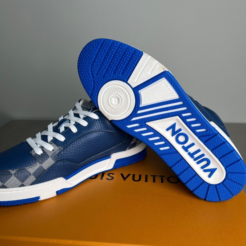 Louis Vuitton 2025 SS Replica Luxury Sneakers with Signature Logo and Dual-Color TPU Sole - YC