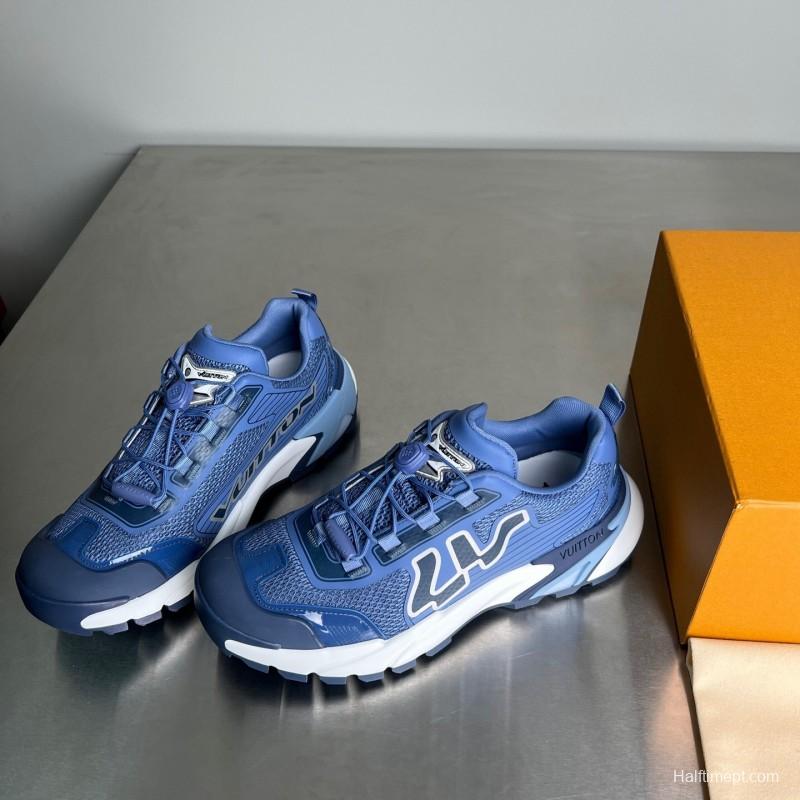 Lv Runner Tatic 2025 Early Spring Men's Series Casual Low-Top Lace-Up Shoes - YC