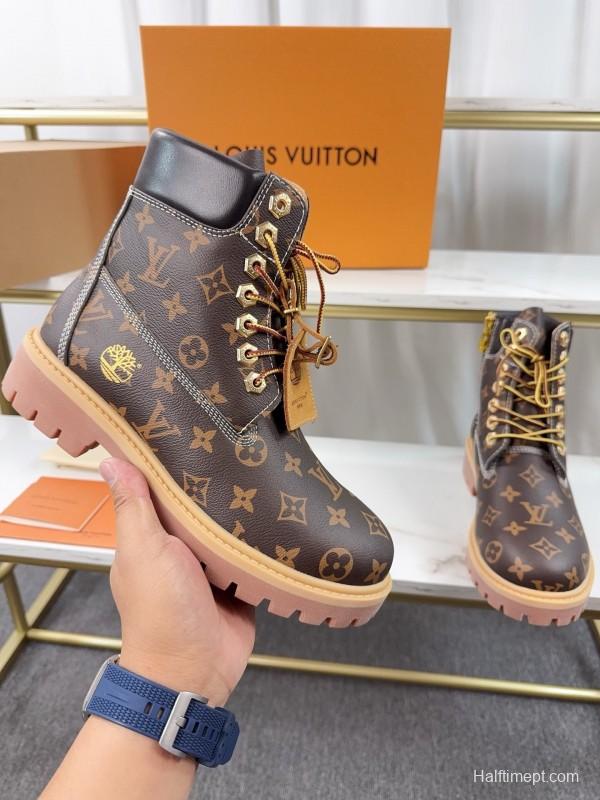 Timberland 6-Inch Monogram Ankle Boots Water-Resistant Suede Collaboration Edition - LY00380