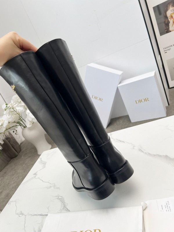 Dior 2025/SS Retro British Style Brogue New Knight Boots - LY00460