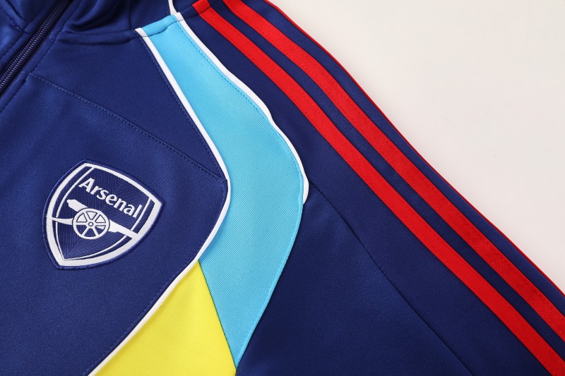 25/26 Arsenal FC Royal Blue Full zipper Jacket Tracksuit+ long pants