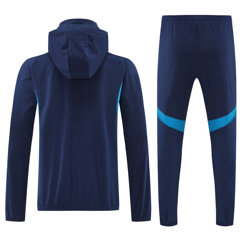 25/26 Arsenal Navy Blue Full zipper Jacket Tracksuit+ long pants