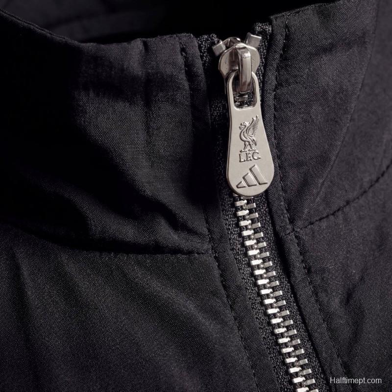 2026 Liverpool Black Jacket Windbreaker