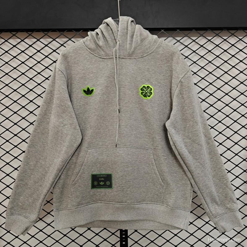 25/26 Celtic Embroidered Logo Hoodie 9 Colors