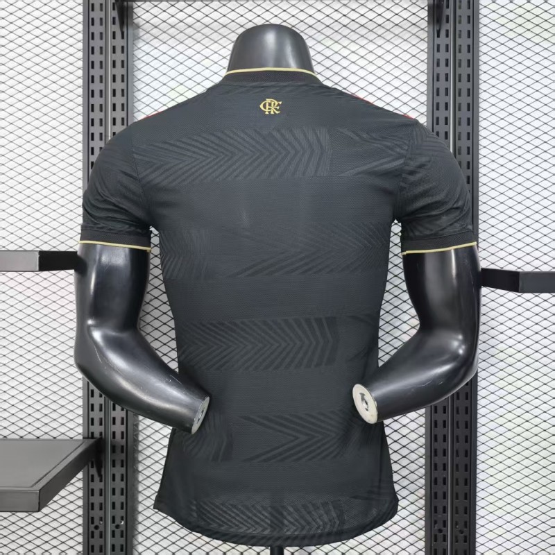 25/26 Player Version  Flamengo Away Black Jersey