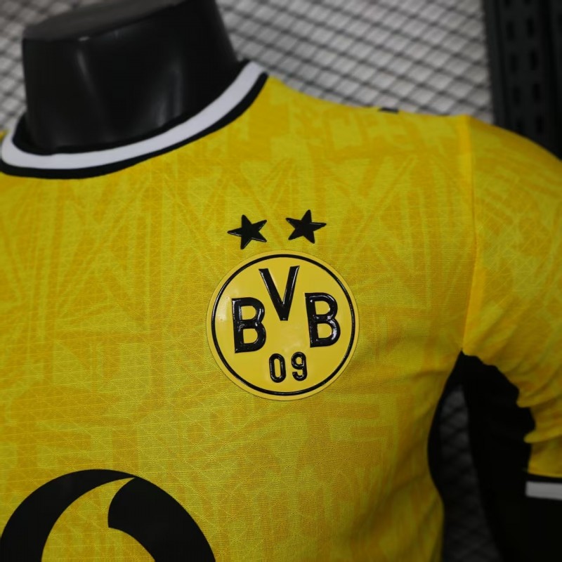 25/26 Player Version Borussia Dortmund Yellow with Black Trim Cup Jersey