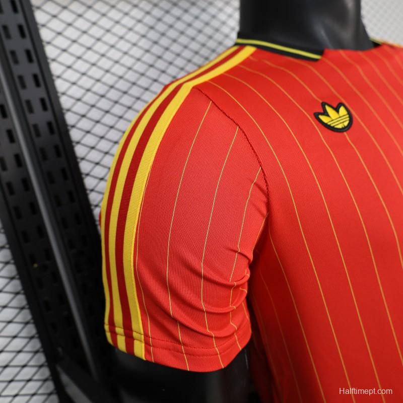 Player Version 2026 Belgium Red Terrace Icons White Jersey