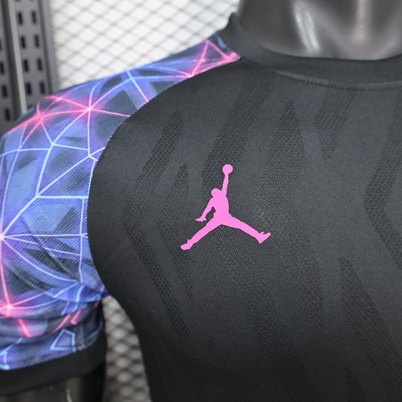 Player Version 25/26 FC Barcelona Black with Neon Geometric Pattern Jersey